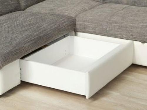 Угловые диваны со спальным местом в интерьере гостиной. Особенности выбора углового дивана 23