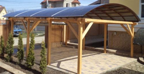 Навес из сотового поликарбоната своими руками. Навес из поликарбоната своими руками: варианты конструкций и их строительство