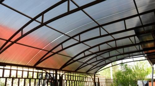 Арочный навес из поликарбоната своими руками. Все о навесах из поликарбоната