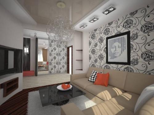 Угловой диван в интерьере хрущевки. Процесс выбора отделки