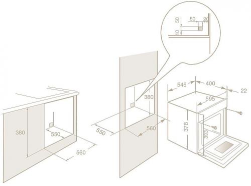 Какие факторы влияют на размеры встроенного духового шкафа