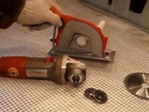 Циркулярный станок из болгарки. Особенности конструкции