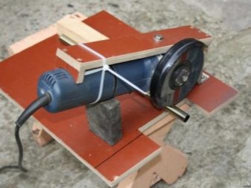 Циркулярный станок из болгарки. Особенности конструкции