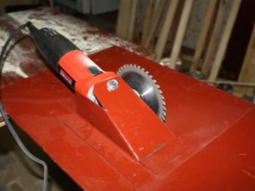 Циркулярный станок из болгарки. Особенности конструкции