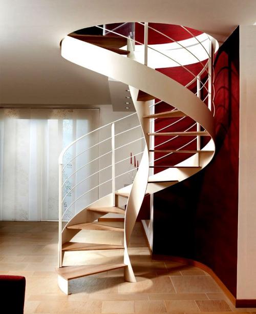 Винтовая лестница на второй этаж в частном доме. Преимущества и недостатки изготовления винтовых лестниц своими руками