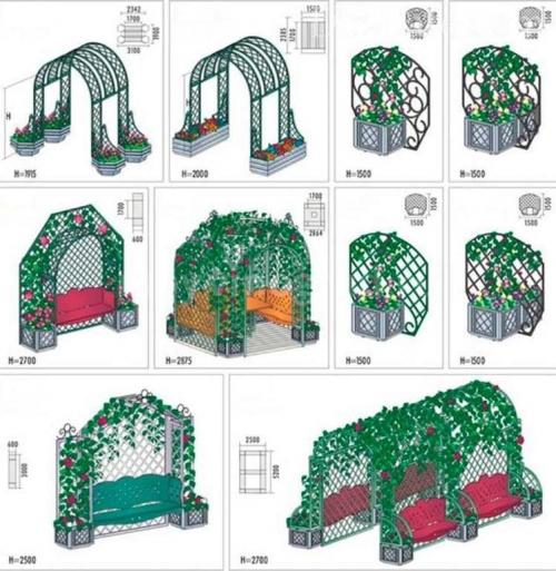 Шпалера для винограда из профильной трубы. Виды шпалер