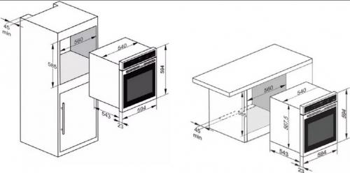 Как вставить духовой шкаф в кухонный гарнитур. Как подготовить нишу и электрику