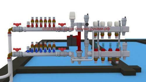 Отопление двухэтажного частного дома схема. Отопление с естественной циркуляцией 07