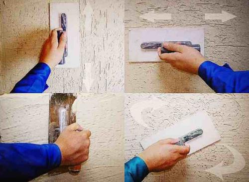 Грунтовка под короед. Нанесение декоративной штукатурки короед