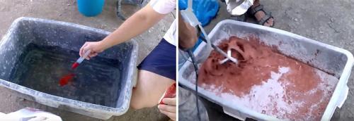 Подготовка стен под короед фасад дома. Нанесение штукатурки короед 16