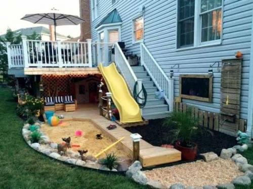 Бюджетные идеи для детской площадки. Детская Площадка Своими Руками на Даче — 55 фото Идей