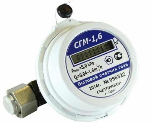 Какой счетчик газа лучше поставить в частном доме. Элехант СГБ-1,8 02