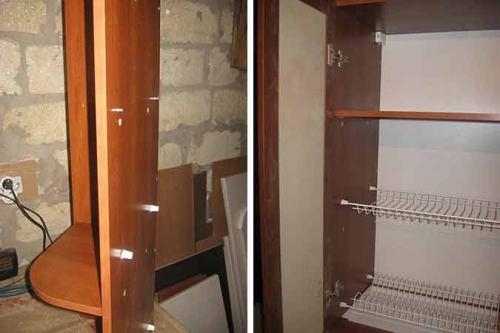 Установка сушки для посуды. Простая установка обычной сушки для посуды в короб