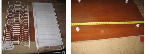 Установка сушки для посуды. Простая установка обычной сушки для посуды в короб