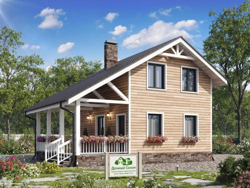 Преимущества двухэтажных каркасных домов 6х6 08 Преимущества двухэтажных каркасных домов 6х6 08