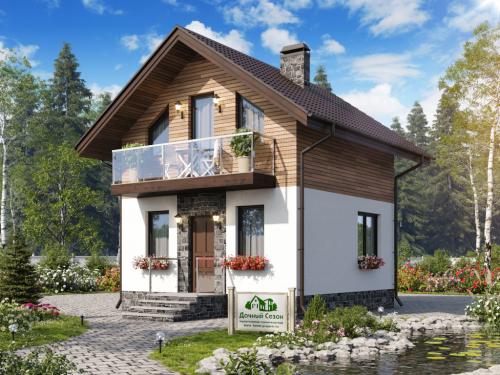 Преимущества двухэтажных каркасных домов 6х6 07 Преимущества двухэтажных каркасных домов 6х6 07