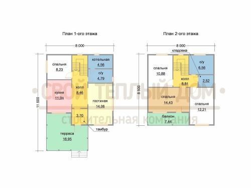 Преимущества двухэтажного дома 6х6 из бруса: комфорт и экологичность 04