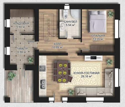 Оптимальные размеры комнат в частном доме. Планировка комнат, кухни и ванной 15